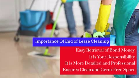 Why End of Lease Cleaning Is Considered Important?