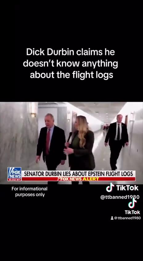 Dick Durbin Claims he Doesn't Know Anything About the Epstein Flight Logs