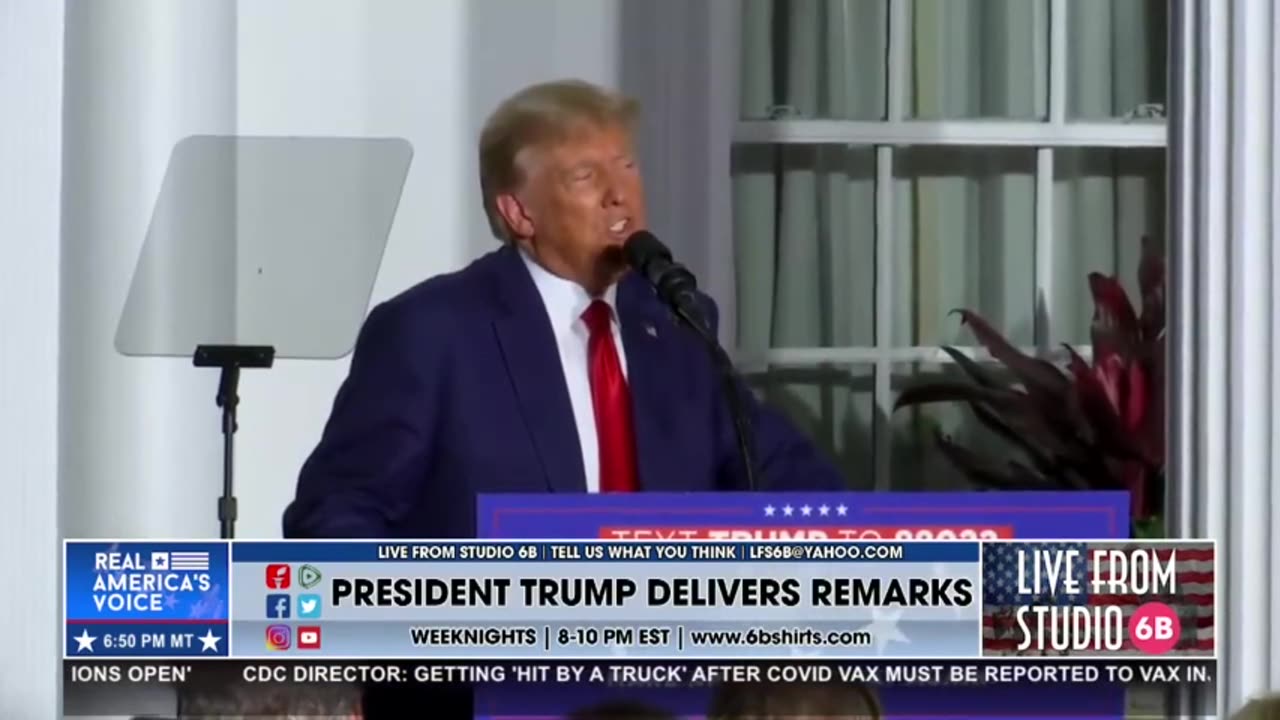 Trump reads from the 'Clinton sock drawer decision'