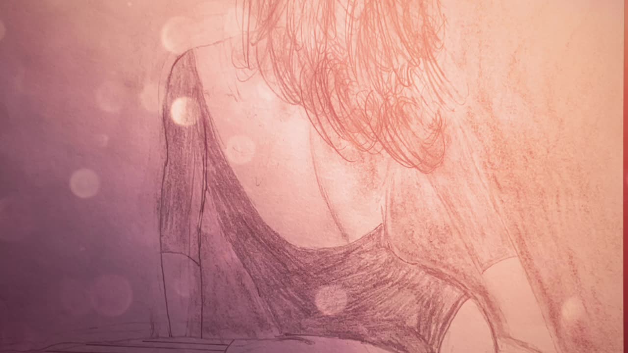 Yoga Woman Pencil Animation