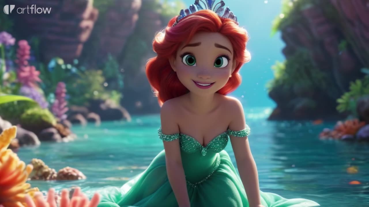 "Princess Ariel's Little Mermaid: A Captivating Underwater Adventure"