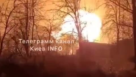 Russian army destroyed oil depot near Kalinovka south of Kiev