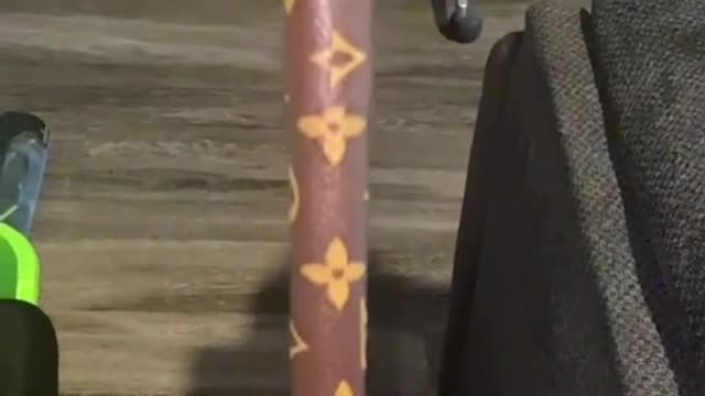 First LOUIS VUITTON Monogram Cane Ever Created With Black Willy Wonka / Legend Already Made