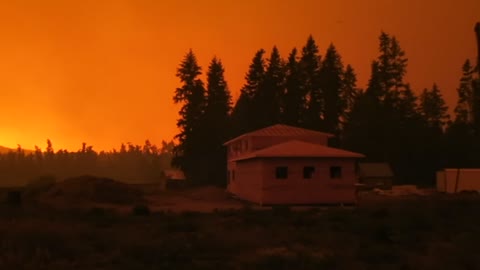 White Rock Lake Fire from Otter Lake