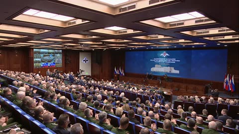 PUTIN - Extended meeting of the Board of the Ministry of Defense - Opening remarks - SUB