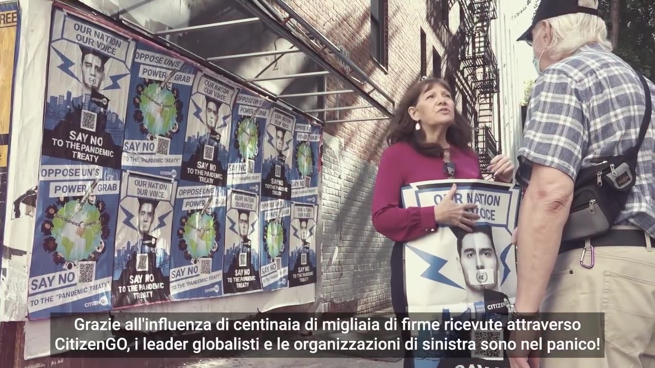 “LA MAREA STA CAMBIANDO ANCHE GRAZIE A TE!! Video dell'azione del Team di CitizenGO davanti alla sede delle Nazioni Unite a New York!!”😇💖🙏