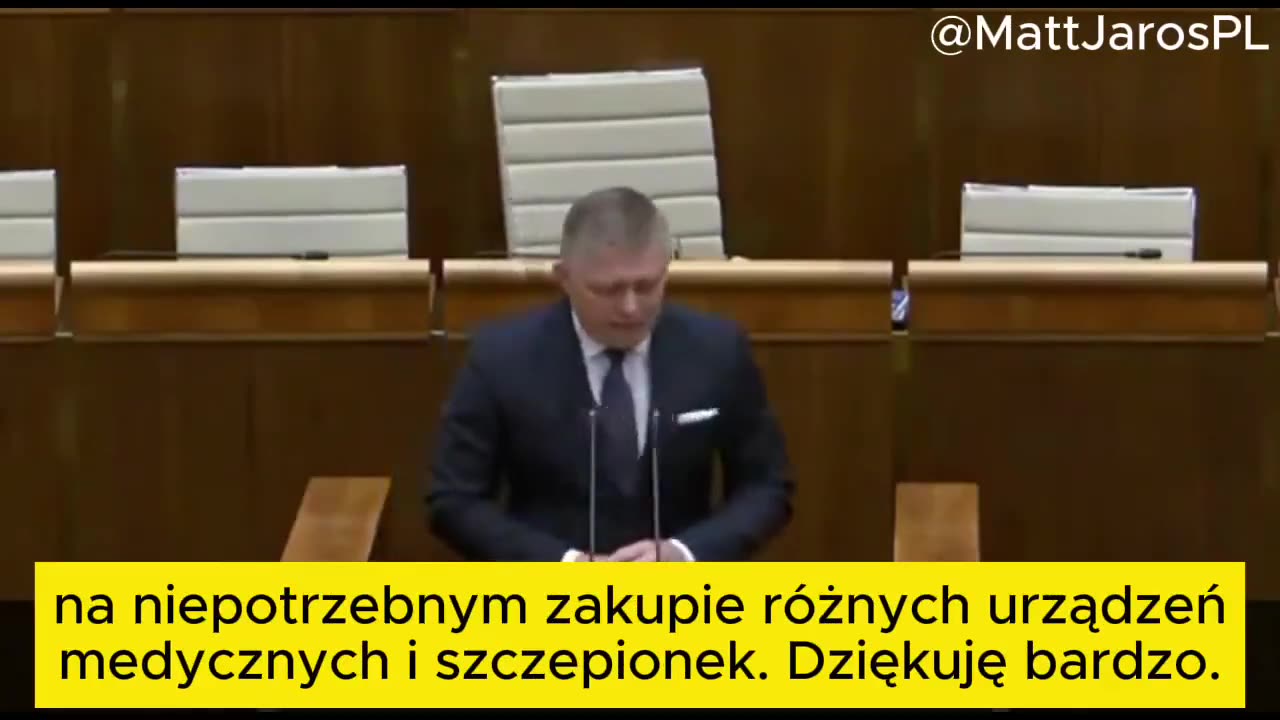 Robert Fico o przekrętach covidowo-szczepionkowych na Słowacji