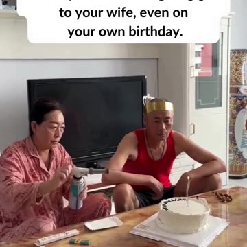 consequences of not giving a gift to your wife , even on your own birthday.