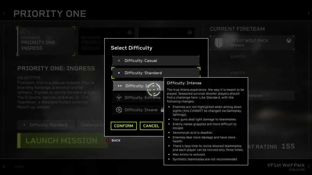 Aliens: Fireteam Elite Priority One Mission Briefing