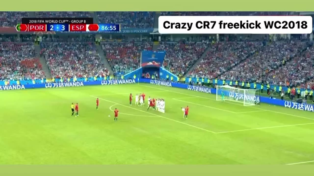 Cristiano Ronaldo Last-Minute Free-Kick Goal!