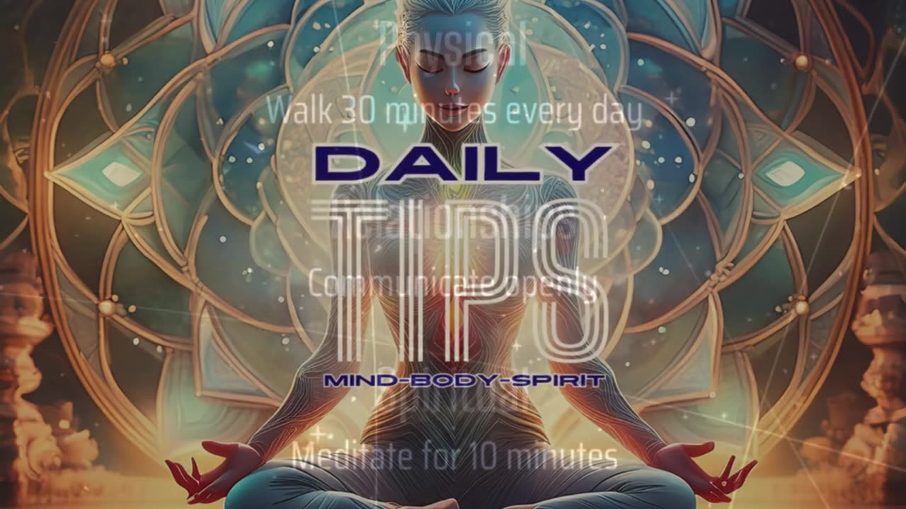 Daily Mind-Body-Spirit Tips #1