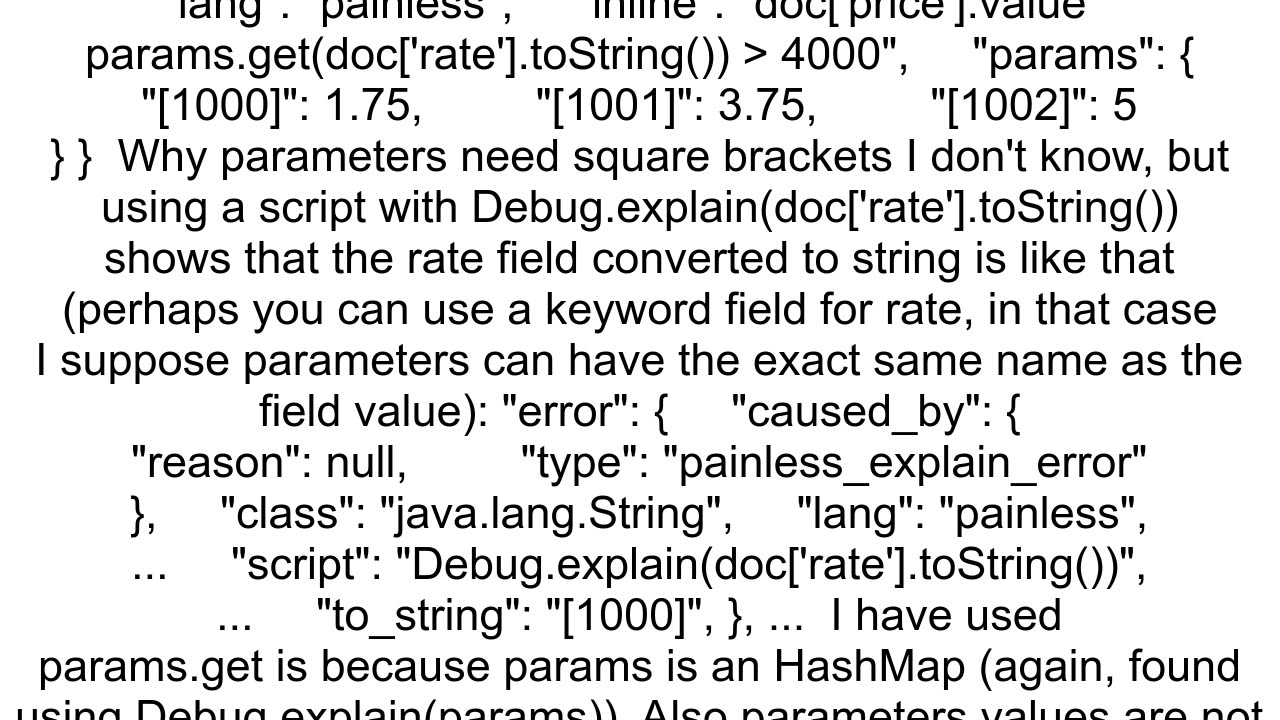 Elasticsearch script query get parameter by field value