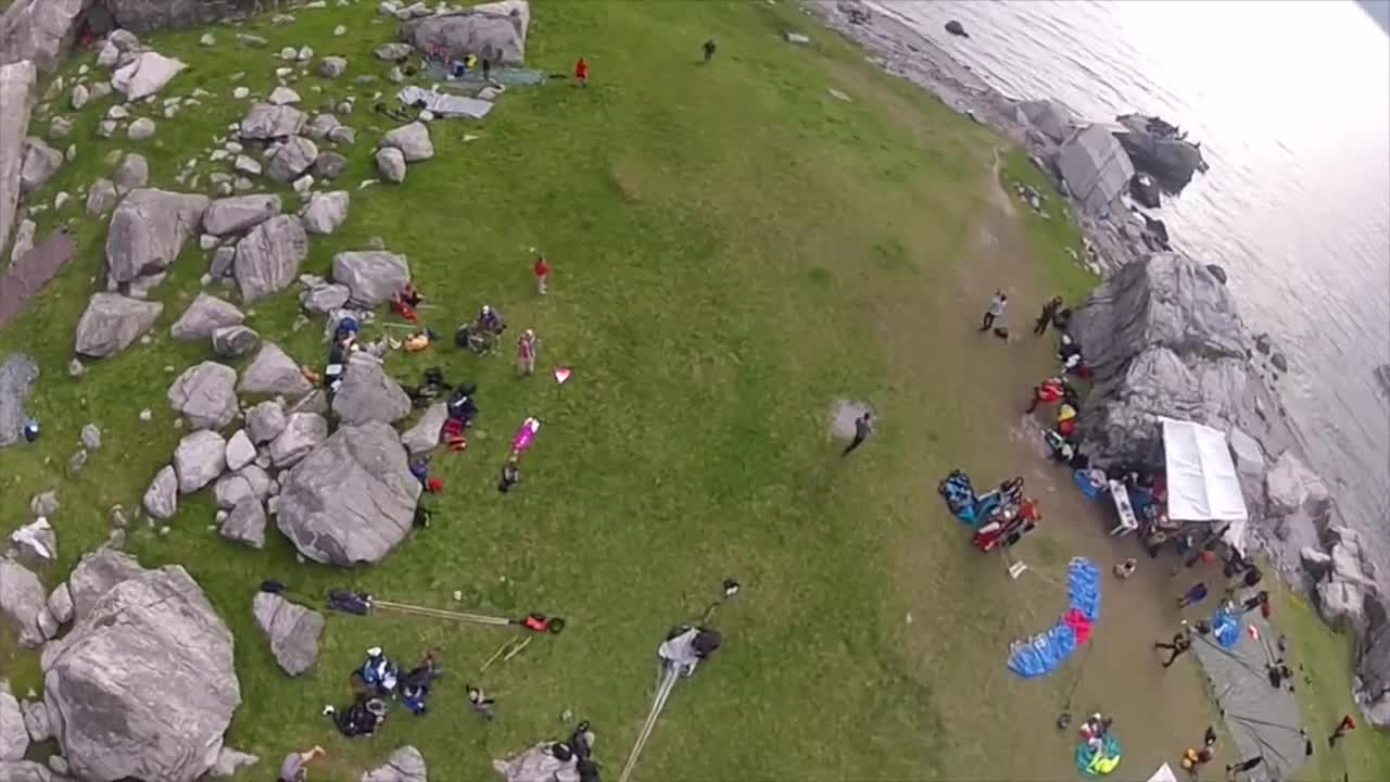 Insane 4 Way Jump in Kjerag BASE Tripping Multi Angles video