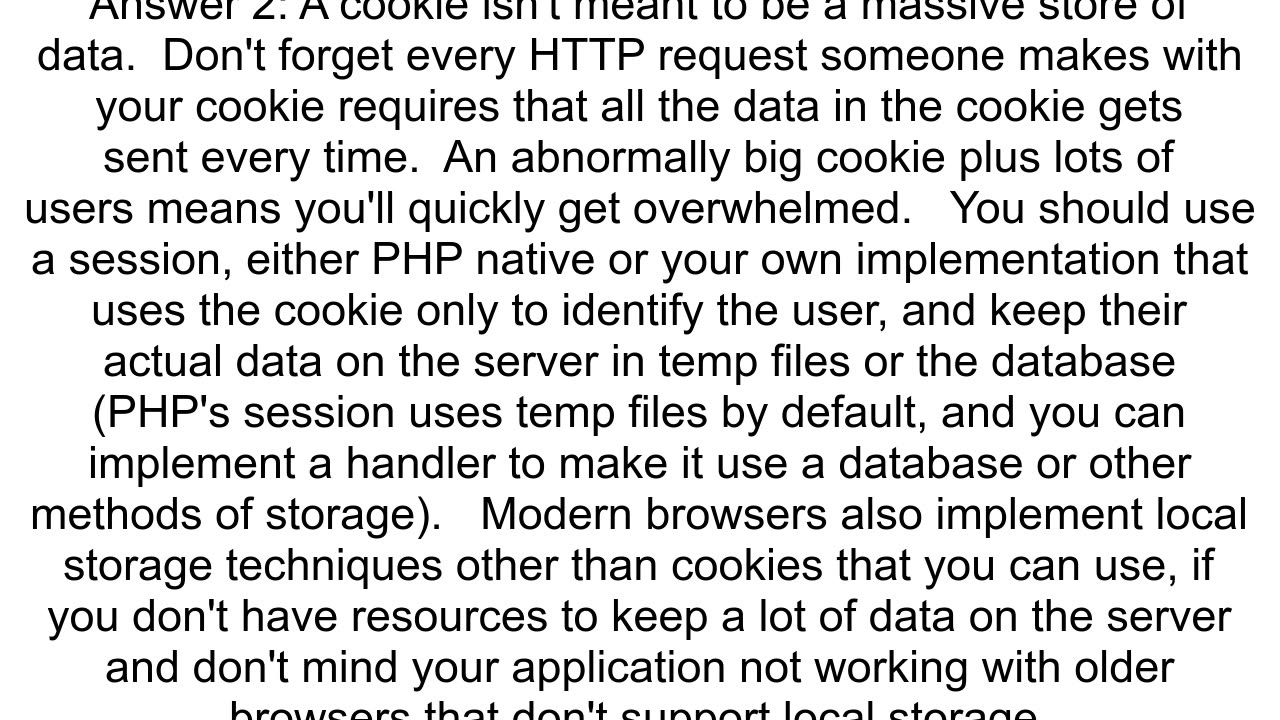 Increase limit of Cookies in a php application