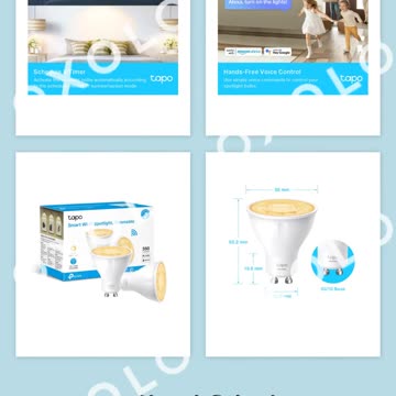 TP-Link Tapo Smart Wi-Fi Spotlight, Dimmable,