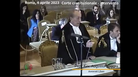 124 - 4 Aprile - Roma - Intervento dell'Avvocato Sinagra presso la Corte Costituzionale