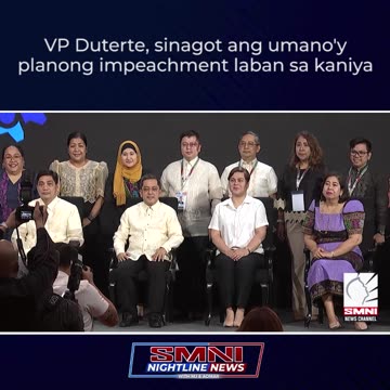 VP Duterte, sinagot ang umano'y planong impeachment laban sa kaniya