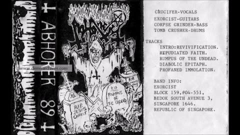 abhorer - (1989) - rumpus of the undead (demo)