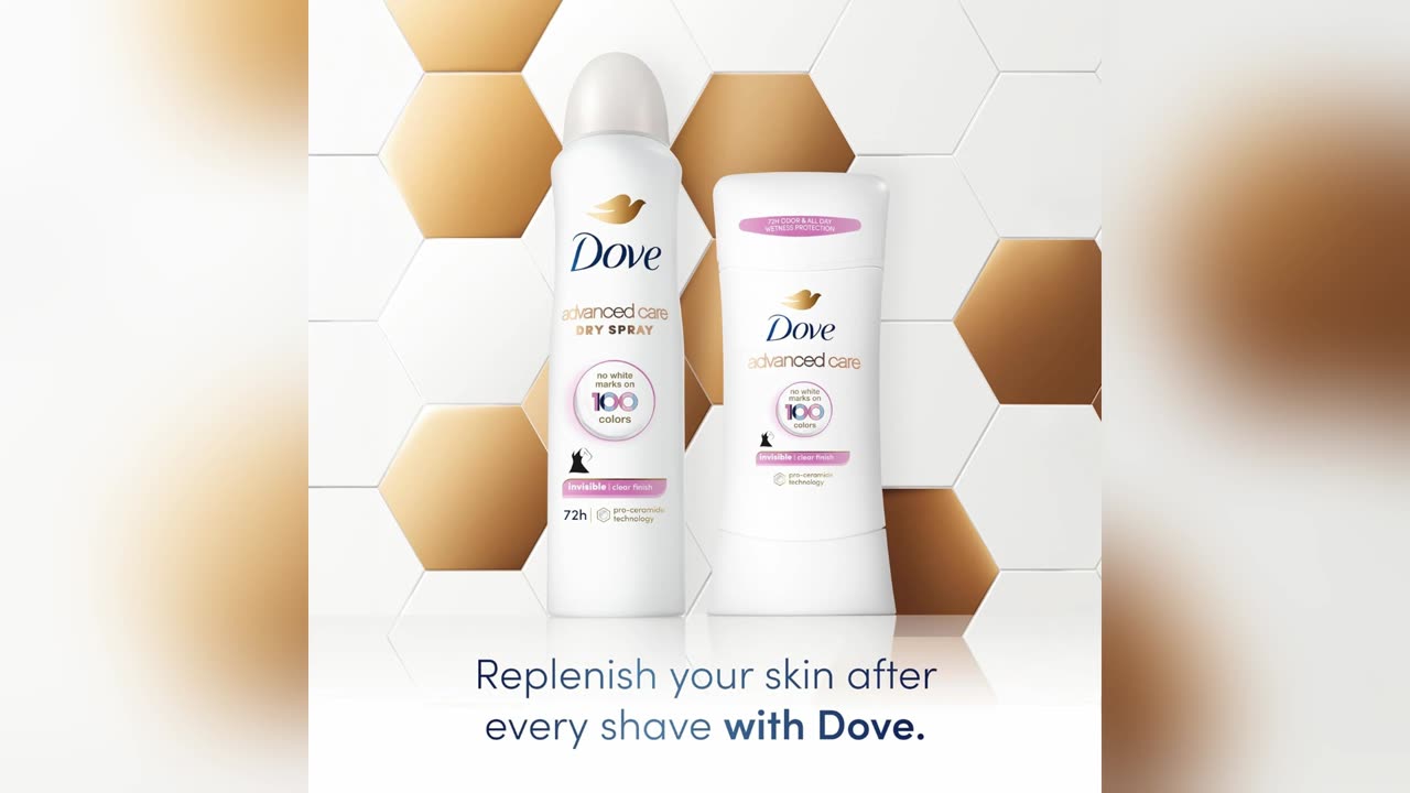 Dove Advanced Care Antiperspirant Deodorant Spray Clear Finish