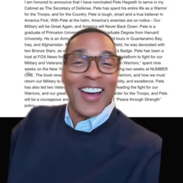 Don Lemon reacts to Trump's nomination of Pete Hegseth