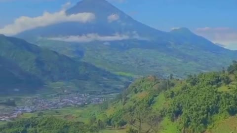 View on Dieng Indonesia