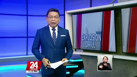 Pinakabagong aircraft carrier ng Amerika na USS Gerald R. Ford, sinabak sa explosion drill _ 24 Oras