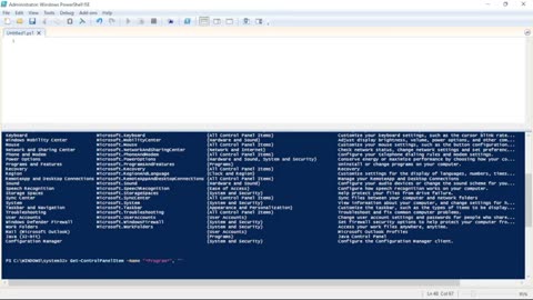 How do I open Control Panel in PowerShell