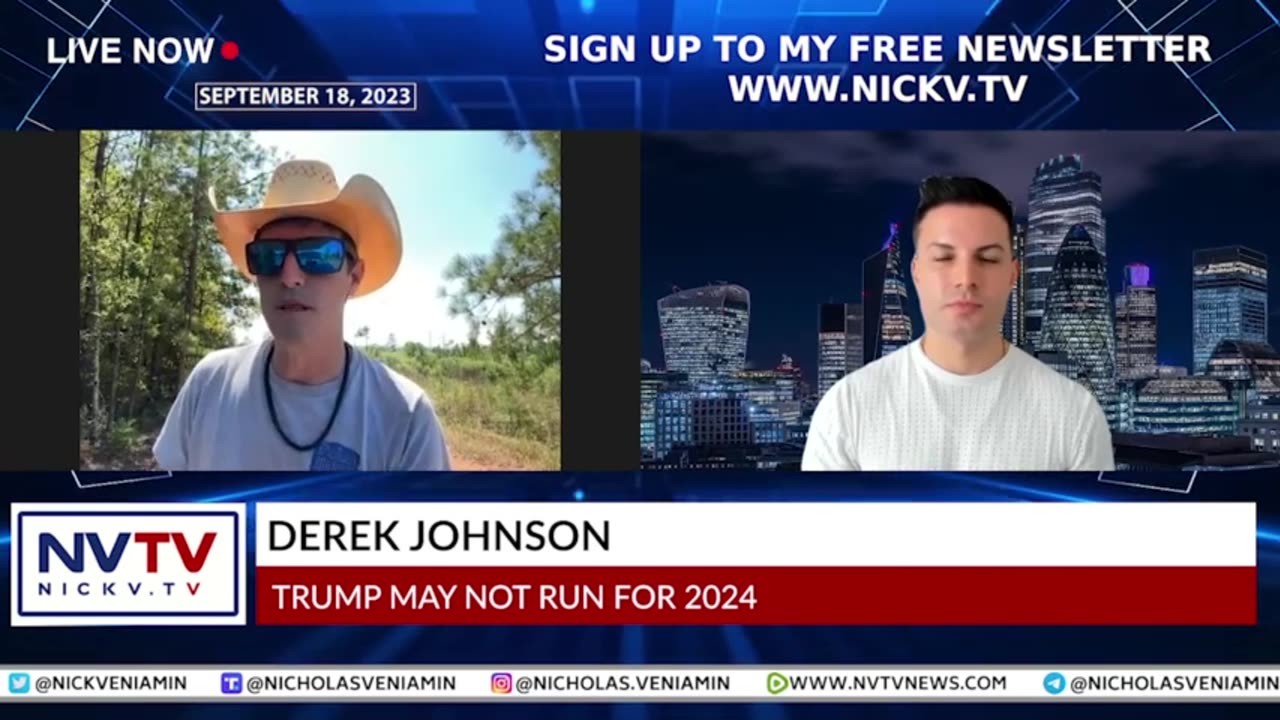 Derek Johnson Discusses Trump May Not Run In 2024 With Nich Ven