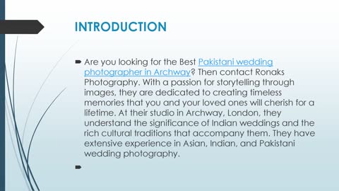 Best Pakistani wedding photographer in Archway.