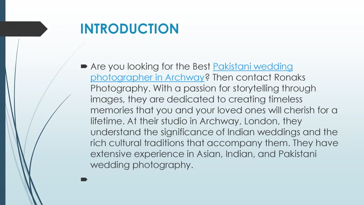 Best Pakistani wedding photographer in Archway.