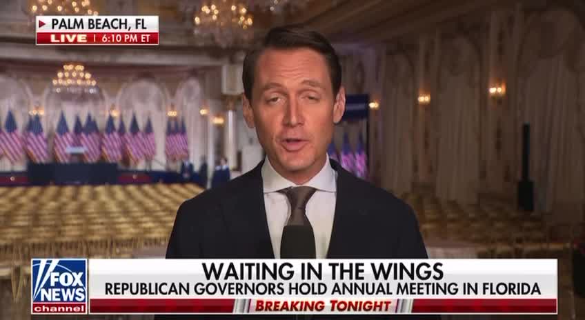 THIS IS HOW "PISS POOR" FOX IS COVERING TONIGHT AT MAR-A-LAGO