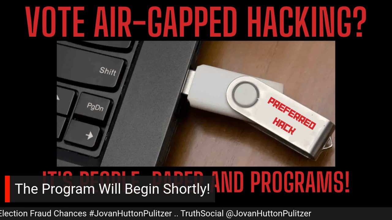 Prevent Vote Hacking Of USB and Data Cards - How Air-Gapping Can Be A Rig