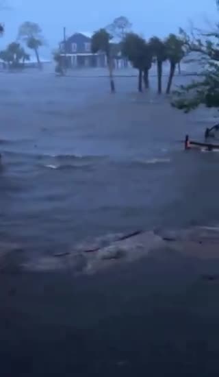 Hurricane Debby caused extensive flooding in Horseshoe Beach, Florida