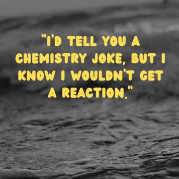 Chemistry Jokes: No Reaction Guaranteed (Punny Science!)