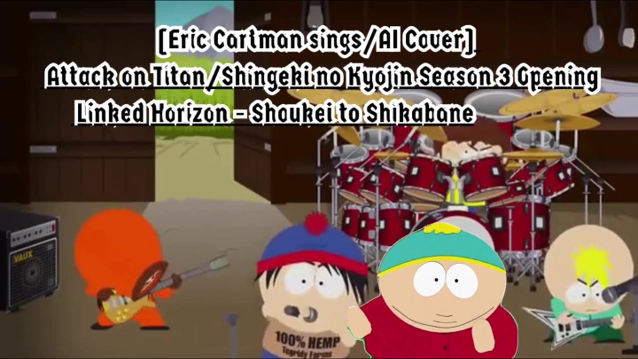 [Eric Cartman sings/AI Cover] Attack on Titan S3 pt2| Linked Horizon - Shoukei to Shikabane no Michi
