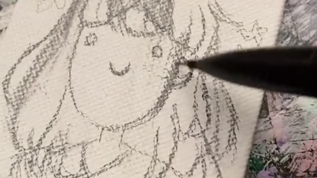 pickle#anime #art #myart #painting #paintingart #loveiswar #chikafujiwara #chikadance #fyp #foryou #
