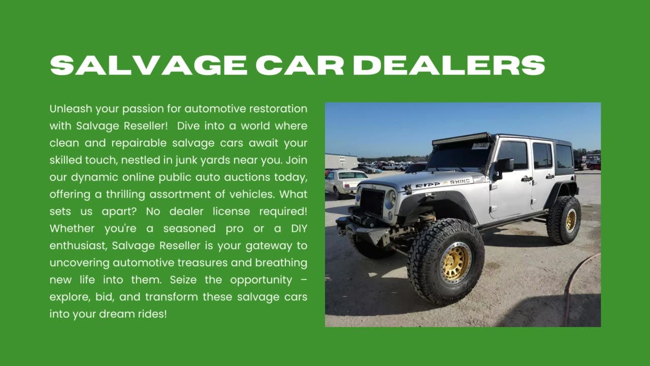 Salvage Car Dealers