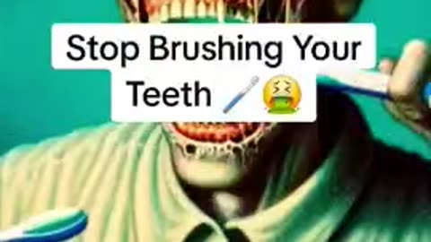 stop brushing teeth with plastic