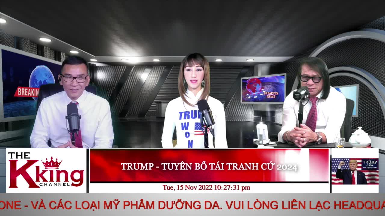 TRUMP - TUYÊN BỐ TÁI TRANH CỬ 2024 - 11/15/2022 - The KING Channel