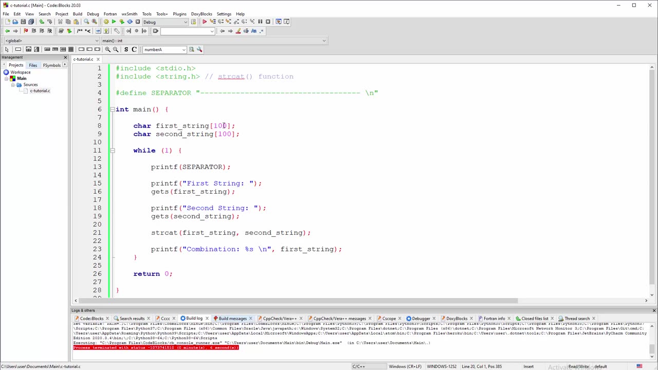 C Program - strcmp() Funkcija - Poredjenje Stringova preko ASCII Pozicija Njihovih Karaktera