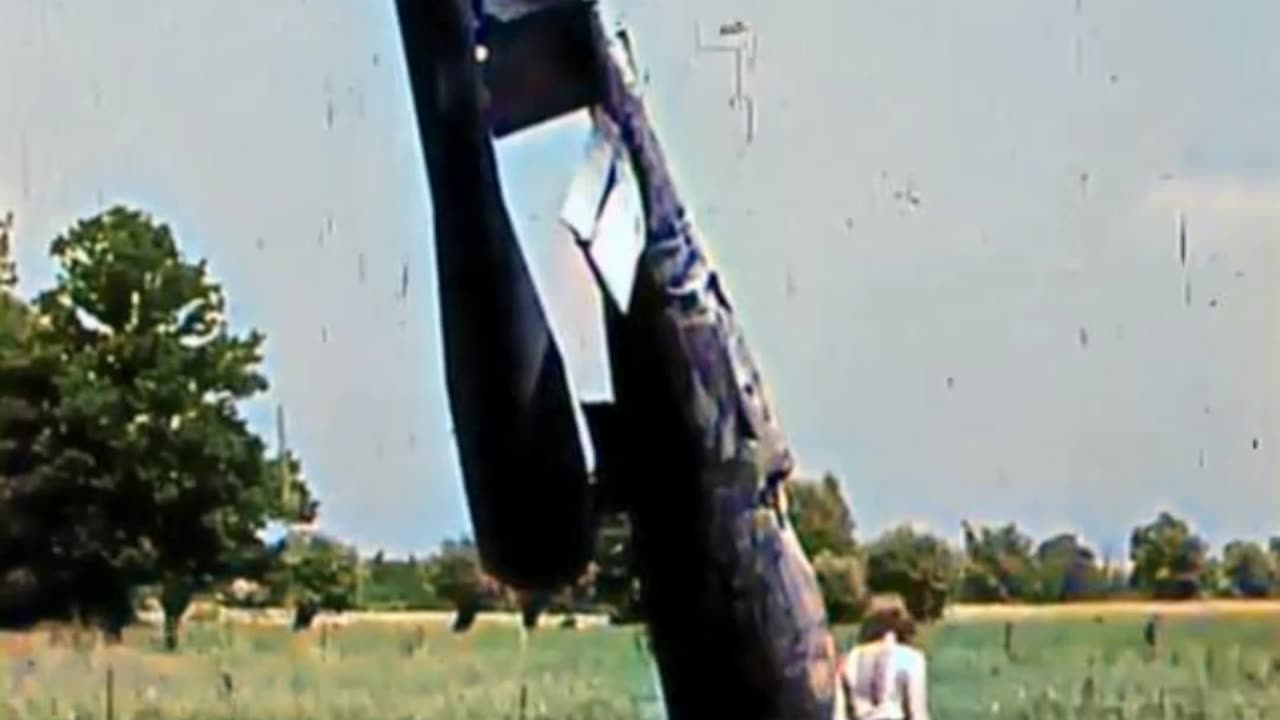 Girl Examines an Unexploded V1 Rocket - Brave COLOURIZED Footage 👧🚀🎥