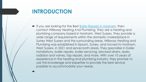 Get The Best Boiler Repairs in Horsham.