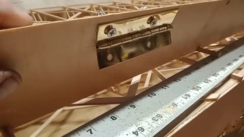 FP 202 Scratch build from prints E104 Aileron hinges