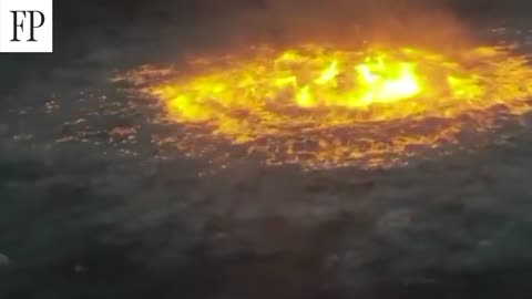 EYE OF FIRE_ GAS LEAK SETS THE GULF OF MEXICO ALIGHT