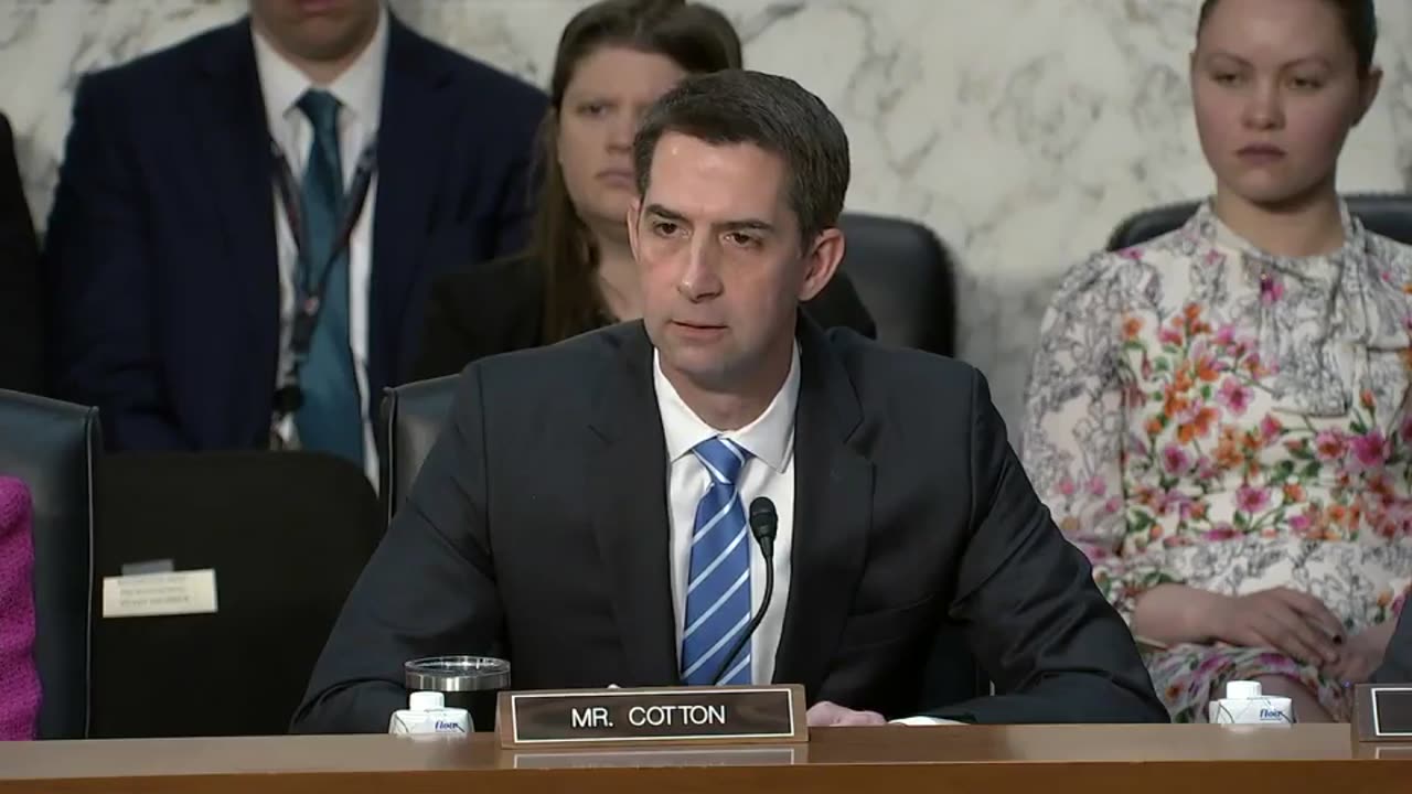 Senator Tom Cotton “Israel has no responsibility to provide aid to Gaza.