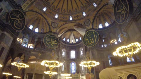 Hagia Sofia. Istanbul Turkiye The Church of past The Mosque of Future