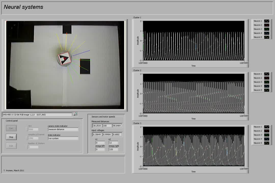 Control of a mobile robot by an electronic brain