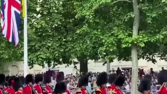 Climate protesters tried to stop a parade for the queen's Platinum Jubilee