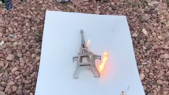 Fire creates realistic art