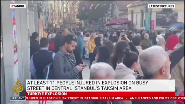 Several injured in explosion in central Istanbul: Turkish media